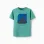 Cotton T-shirt with Just Colors print for boys, green
