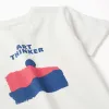 Cotton T-shirt with Art Thinker front print for boys, white