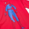 Cotton T-shirt with Spider-Man front and back prints for boys, red