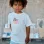 Cotton T-shirt with Curiosity front print for boys, white