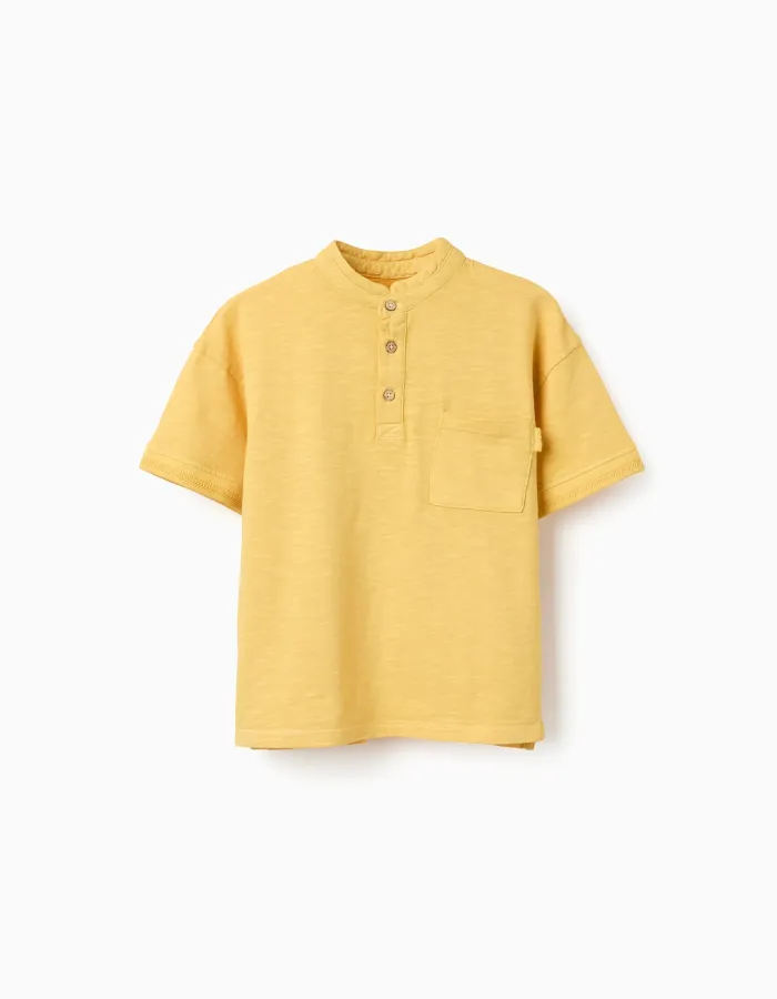 SS SHIRT JERSEY, DARK YELLOW