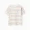 Striped cotton T-shirt with chest pocket for boys, multicolour