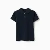 SS SHIRT PIQUE, DARK BLUE