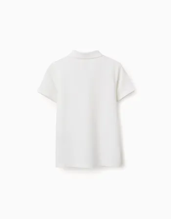 SS SHIRT PIQUE, WHITE
