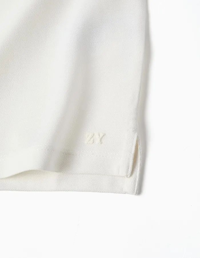 SS SHIRT PIQUE, WHITE