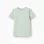 Cotton piqué T-shirt with pocket for boys, light green