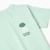 Cotton T-shirt with Peixinho do Mar print for boys, light green