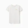 Cotton T-shirt with Aroma di Limone print for boys, white