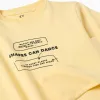 Long sleeve cotton T-shirt with Making Art print for boys, yellow