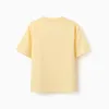 Cotton T-shirt with Minecraft prints for boys, yellow