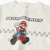 Cotton T-shirt with Mario Kart print for boys, white