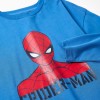 Long sleeve cotton T-shirt with Spider-Man print for boys, blue