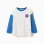 Long sleeve cotton T-shirt with Spider-Man prints for boys, white/blue