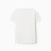 Cotton T-shirt with Vacation print for boys, light beige