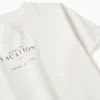 Cotton T-shirt with Vacation print for boys, light beige