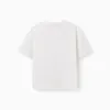 Cotton T-shirt with print Carolina Celas x Zippy for boys, white
