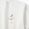 Cotton T-shirt with print Carolina Celas x Zippy for boys, white