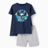 Cotton Pyjamas with Cape for Boys 'Batman', Blue/Grey