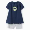 Cotton Pyjamas with Cape for Boys 'Batman', Blue/Grey