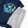 Cotton Pyjamas with Cape for Boys 'Batman', Blue/Grey