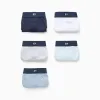 Pack of 5 Plain Briefs for Boys, Blue/White/Grey