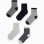 Pack of 5 Pairs of Socks for Boys 'Stripes', Dark Blue/Grey