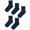 Pack of 5 Pairs of Plain Socks for Boys, Dark Blue