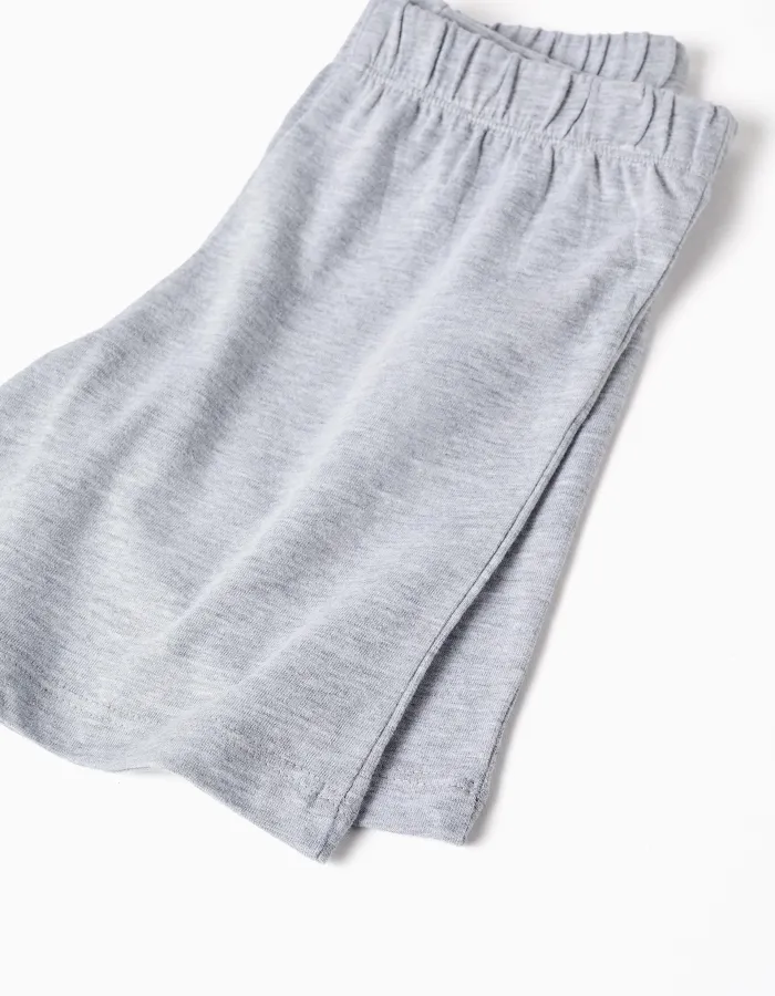 Short sleeve cotton pyjamas with Mario Kart print for boys, blue/grey