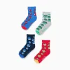 Pack of 4 pairs of socks with Marvel prints for boys, multicolour