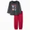 Velvet pyjamas with Avengers print for boys, dark grey/red