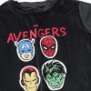 Velvet pyjamas with Avengers print for boys, dark grey/red