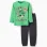 Long sleeve cotton pyjamas with Minecraft print for boys, green/grey