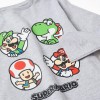 Long sleeve cotton pyjamas with Super Mario print for boys, grey/red