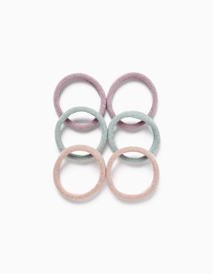 6-Pack Hair Bobbles for Babies and Girls, Multicoloured