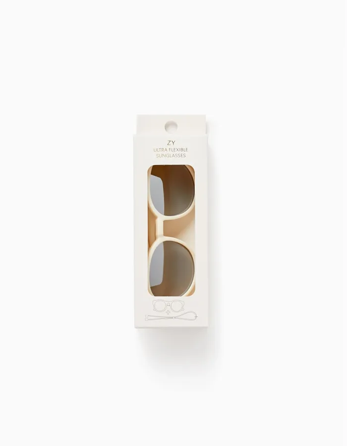 Sunglasses with Level 3 UV Protection for Girls 3-5y, White