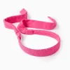 Tweed Headband with Bow for Babies and Girls, Pink