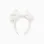 Floral Embroidered Headband with Bow for Babies and Girls, White