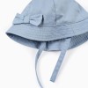 Twill Hat with Bow for Babies and Girls, Blue
