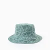 Broderie Anglaise Hat with Bow for Baby Girls, Green