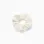 Dobby Fabric Scrunchie for Babies and Girls, White
