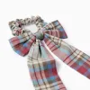 Checked Scrunchie with Bow for Babies and Girls 'B&S' , Multicolour
