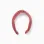 Velour Headband with Knot for Babies and Girls, Pink