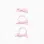 Pack Hair Clip + 2 Hair Bobbles with Bows for Babies and Girls, Pink