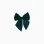Hair Clip with Velour Bow for Babies and Girls, Dark Green