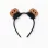Velour Headband for Babies and Girls 'Pumpkins', Black/Orange