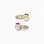 Pack of 2 Glitter Hair Clips for Babies and Girls ' Santa Claus', Gold