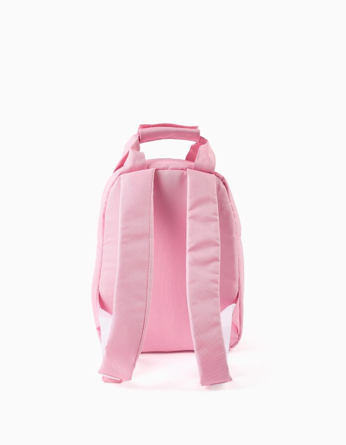Backpack with Stitch and Angel print for girls, pink