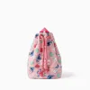 Stitch bag with shoulder straps for girls, pink
