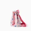 Stitch bag with shoulder straps for girls, pink