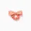 Scrunchie with bow in broderie anglaise for babies and girls, orange